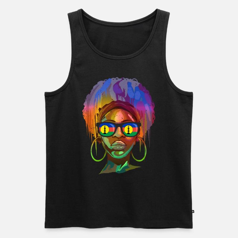 Neukaledonien - Männer Premium Bio Tank Top - Schwarz