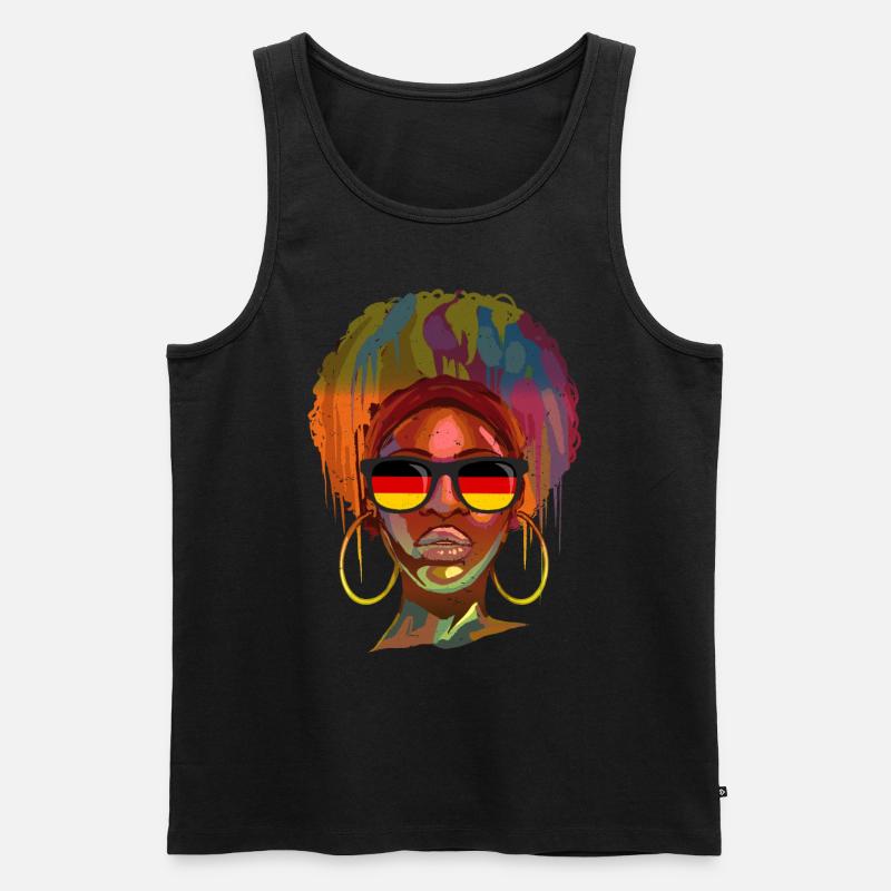Deutschland - Männer Premium Bio Tank Top - Schwarz