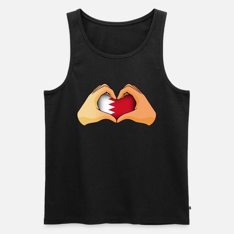 Bahrain - Männer Premium Bio Tank Top - Schwarz