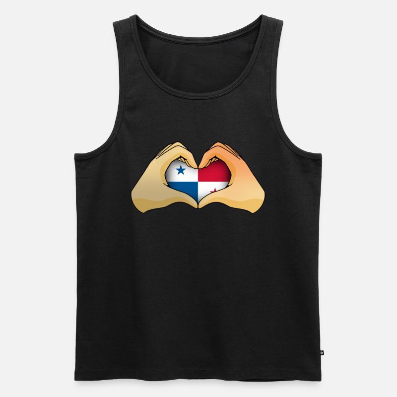 Panama - Männer Premium Bio Tank Top - Schwarz