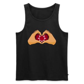 Lakota - Men's Premium Organic Tank Top - black - Front - Michal (187cm)