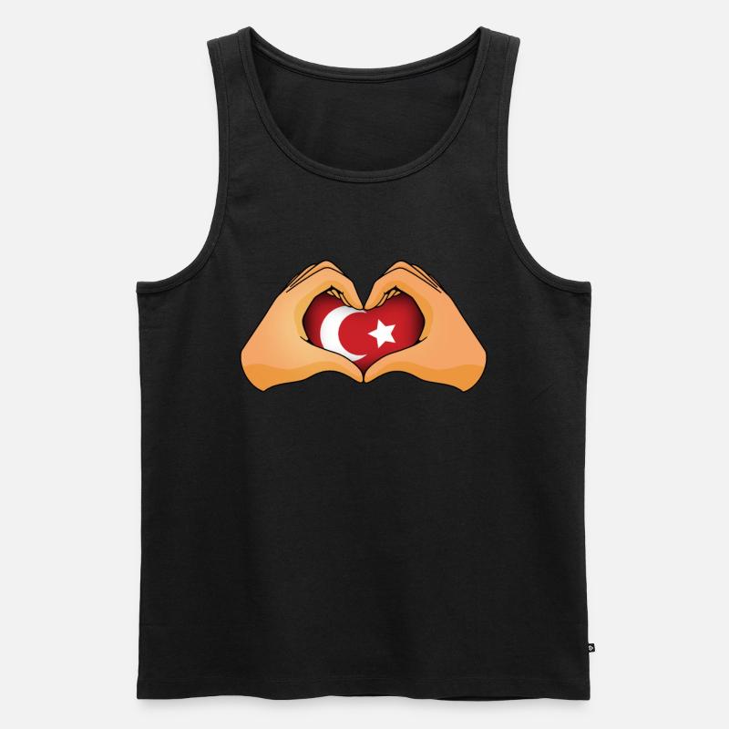 Osmanisches Reich - Männer Premium Bio Tank Top - Schwarz