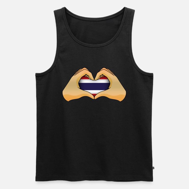 Thailand - Männer Premium Bio Tank Top - Schwarz