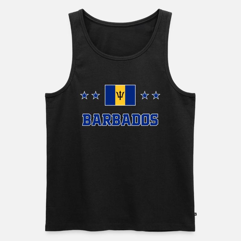 Barbados - Männer Premium Bio Tank Top - Schwarz