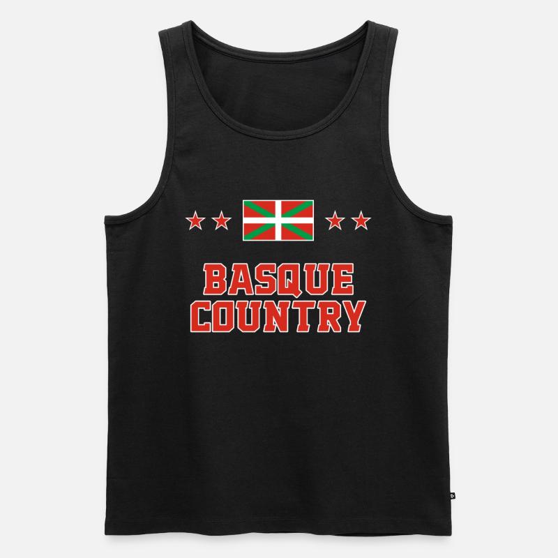 Baskenland - Männer Premium Bio Tank Top - Schwarz
