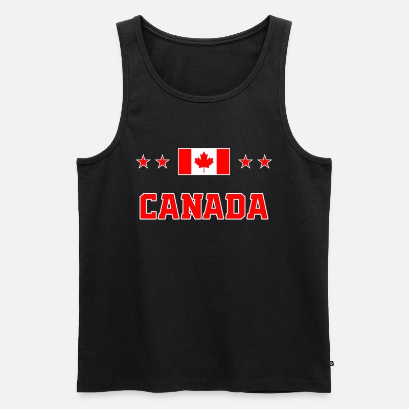 Kanada - Männer Premium Bio Tank Top - Schwarz
