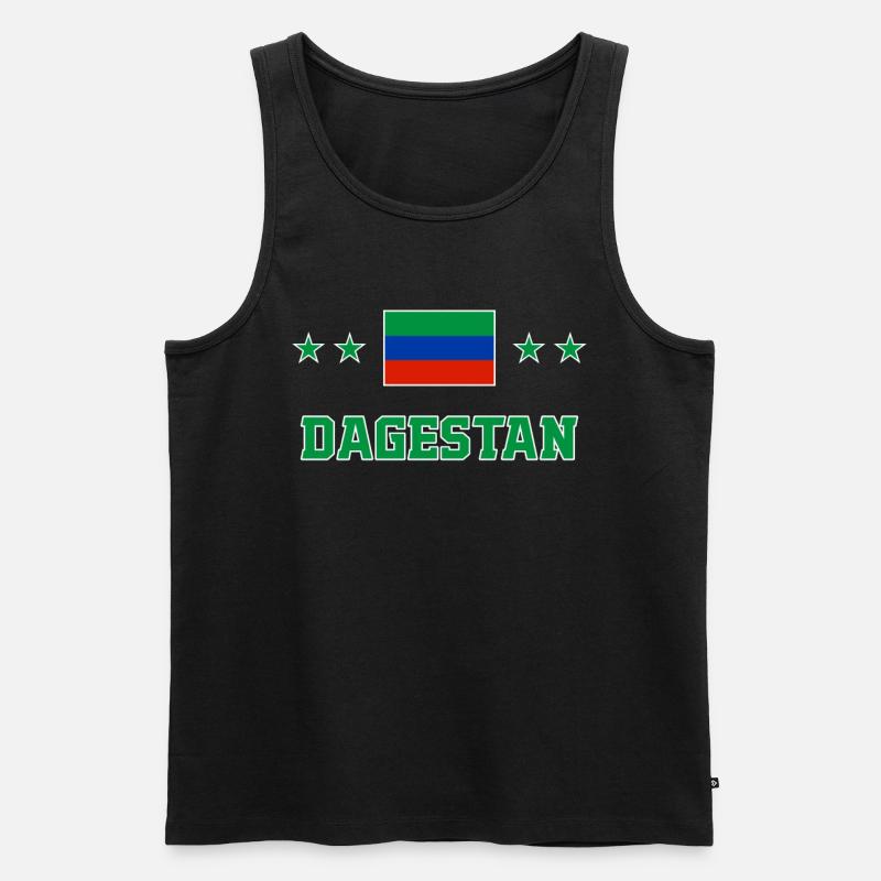 Dagestan - Männer Premium Bio Tank Top - Schwarz