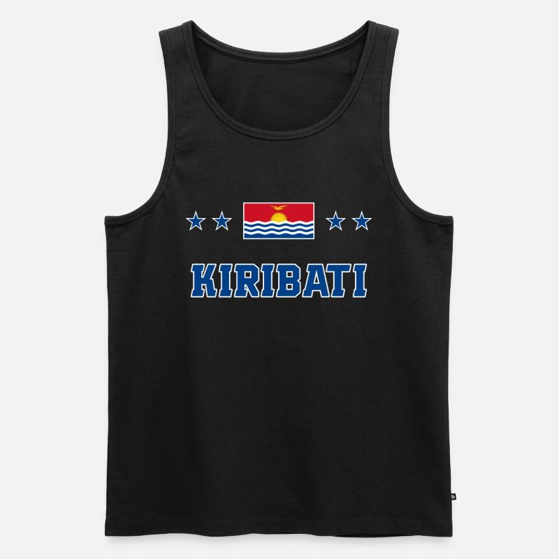Kiribati - Männer Premium Bio Tank Top - Schwarz