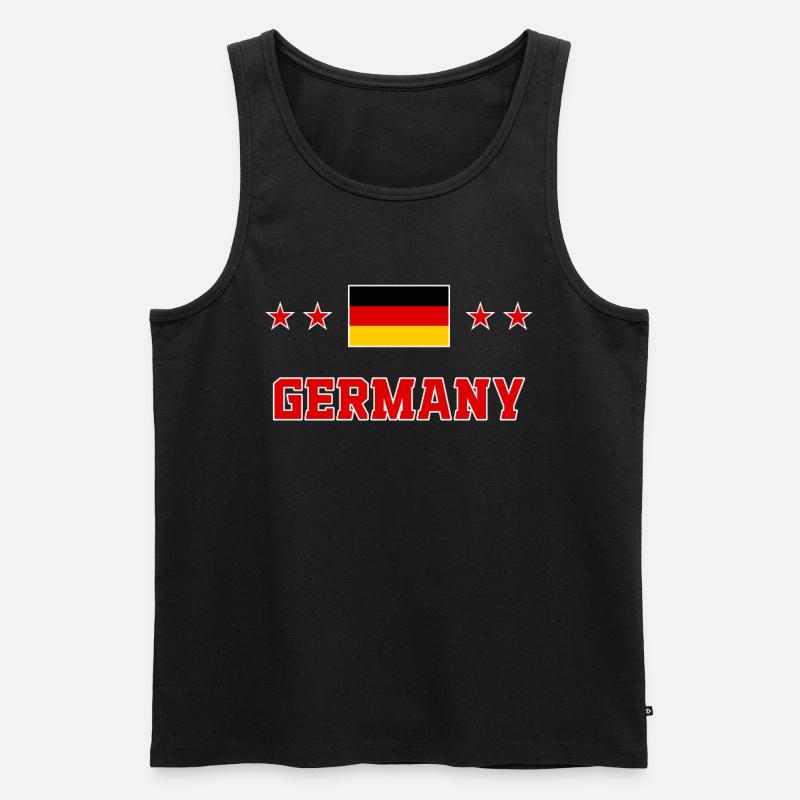 Deutschland - Männer Premium Bio Tank Top - Schwarz