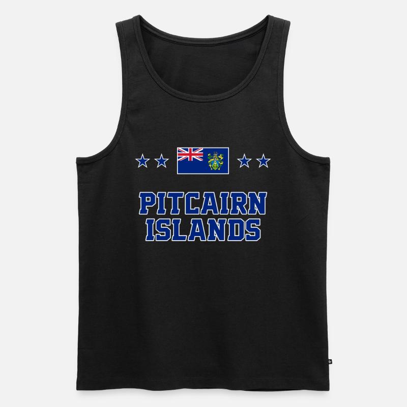 Pitcairninseln - Männer Premium Bio Tank Top - Schwarz