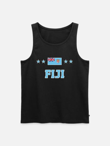 Fiji - Men's Premium Organic Tank Top - black