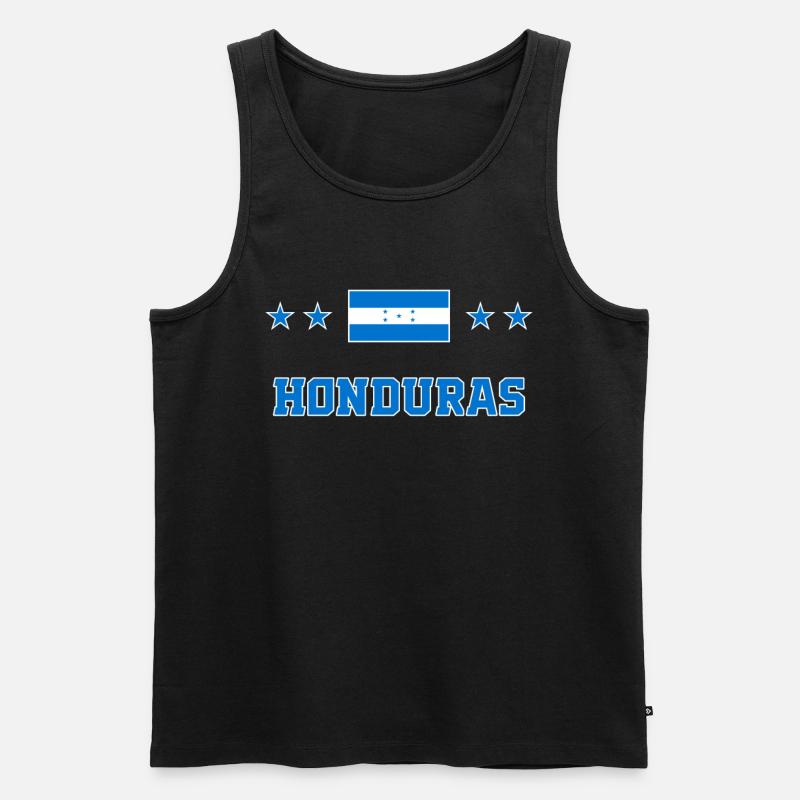 Honduras - Männer Premium Bio Tank Top - Schwarz