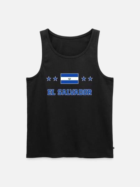 El Salvador - Men's Premium Organic Tank Top - black