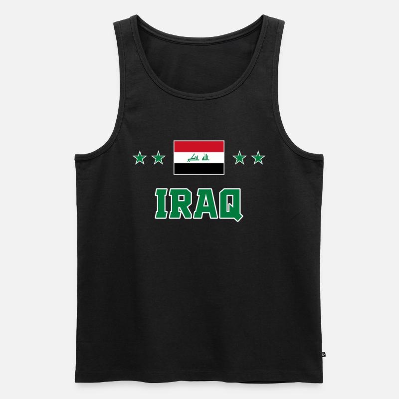 Irak - Männer Premium Bio Tank Top - Schwarz