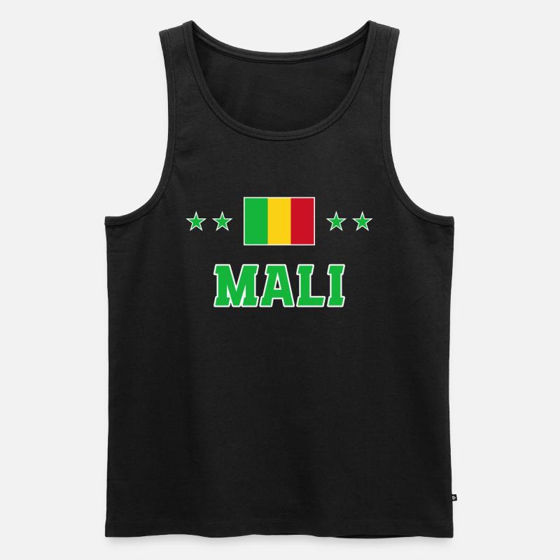 Mali - Männer Premium Bio Tank Top - Schwarz