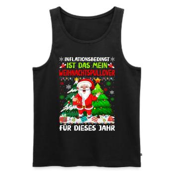 Aufgrund der Preiserhöhung - Ugly Christmas Pulli - Männer Premium Bio Tank Top - Schwarz - Vorne - AI Model Male 178 light (178cm)