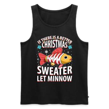 S’il y a un meilleur pull de Noël, laissez Minnow - Débardeur bio Premium Homme - noir - Devant - Michal (187cm)