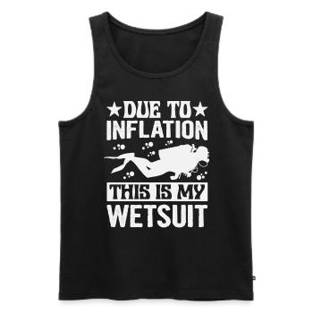 Due To Inflation - This Is My Wetsuit - Men's Premium Organic Tank Top - black - Front - Michal (187cm)