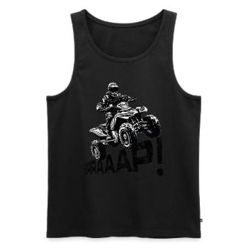 braaap Motorrad Quad Motorrad 4 Rad Motorrad Biker - Männer Premium Bio Tank Top - Schwarz - Vorne - AI Model Male 178 light (178cm)