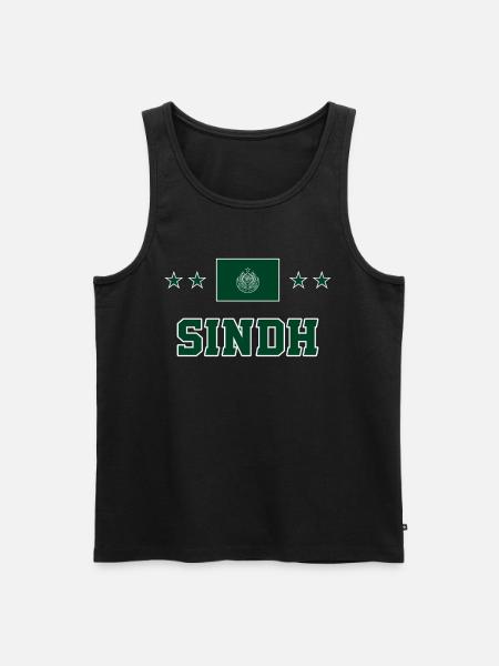 Sindh - Men's Premium Organic Tank Top - black