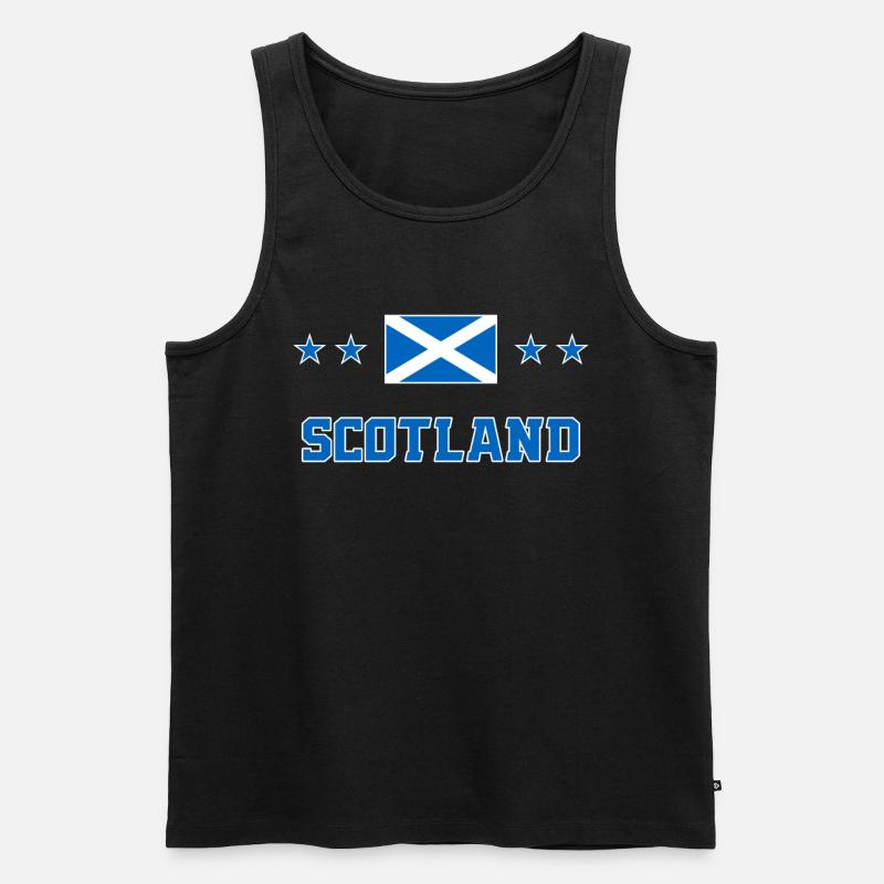 Schottland - Männer Premium Bio Tank Top - Schwarz