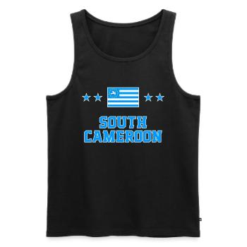 Südkamerun - Männer Premium Bio Tank Top - Schwarz - Vorne - AI Model Male 178 light (178cm)