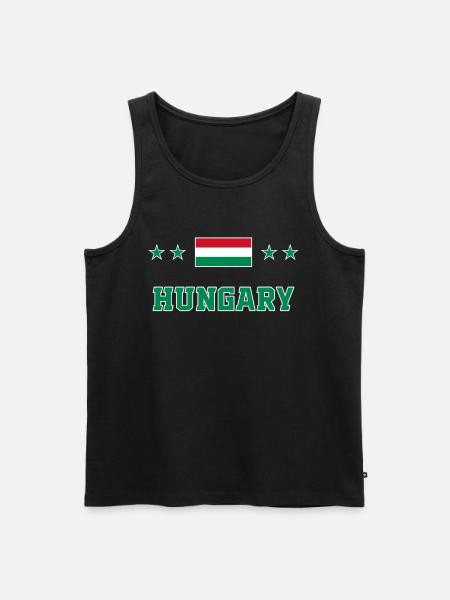Hungary - Men's Premium Organic Tank Top - black