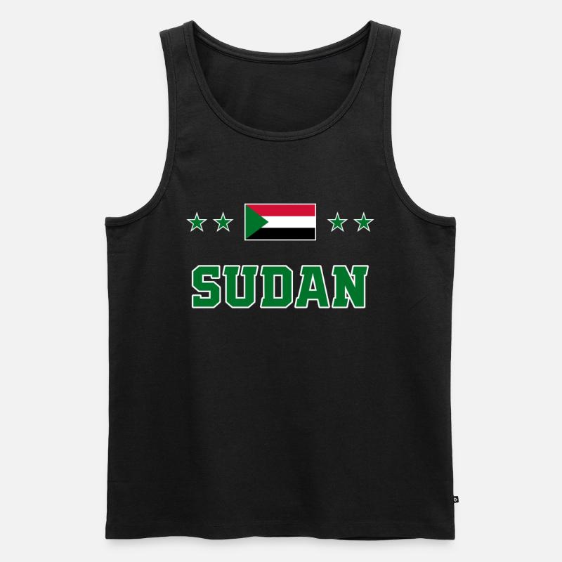Sudan - Männer Premium Bio Tank Top - Schwarz