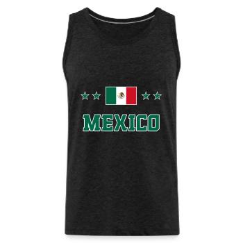 Mexique - Débardeur bio Premium Homme - charbon - Devant - Alexander (188cm)