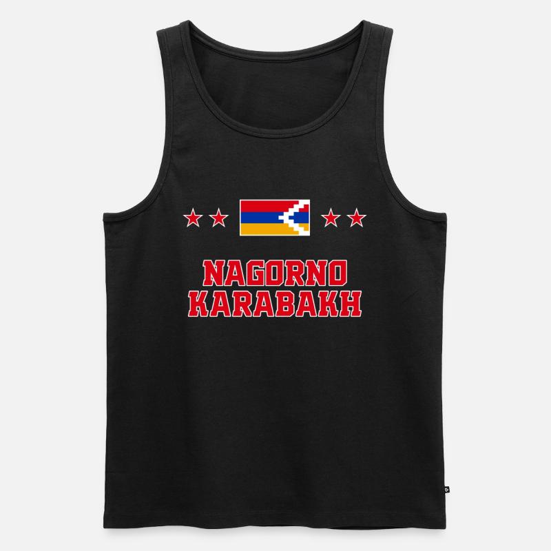 Bergkarabach - Männer Premium Bio Tank Top - Schwarz
