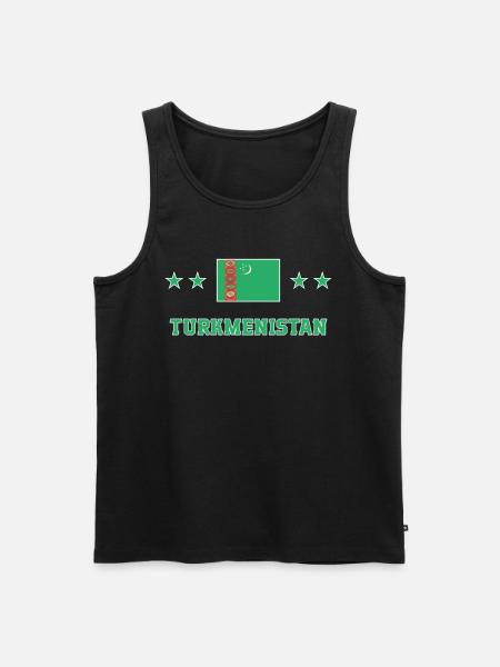 Turkmenistan - Men's Premium Organic Tank Top - black