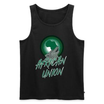 Afrikanische Union - Männer Premium Bio Tank Top - Schwarz - Vorne - AI Model Male 178 light (178cm)
