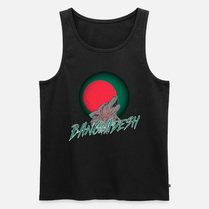 Bangladesch - Männer Premium Bio Tank Top - Schwarz