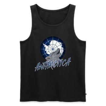 Antarktis - Männer Premium Bio Tank Top - Schwarz - Vorne - AI Model Male 178 light (178cm)