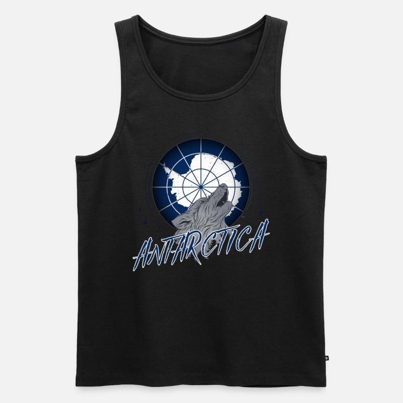 Antarktis - Männer Premium Bio Tank Top - Schwarz