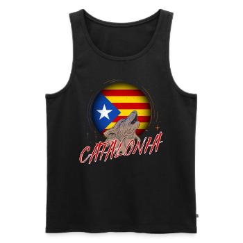 Catalonia - Men's Premium Organic Tank Top - black - Front - AI Model Male 178 light (178cm)