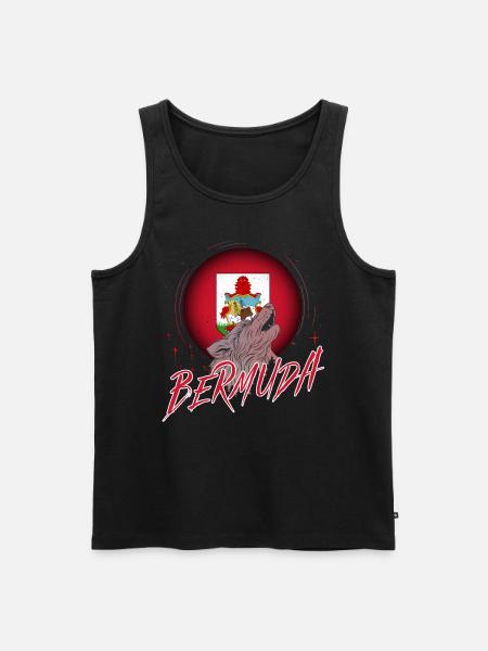 Bermuda - Men's Premium Organic Tank Top - black