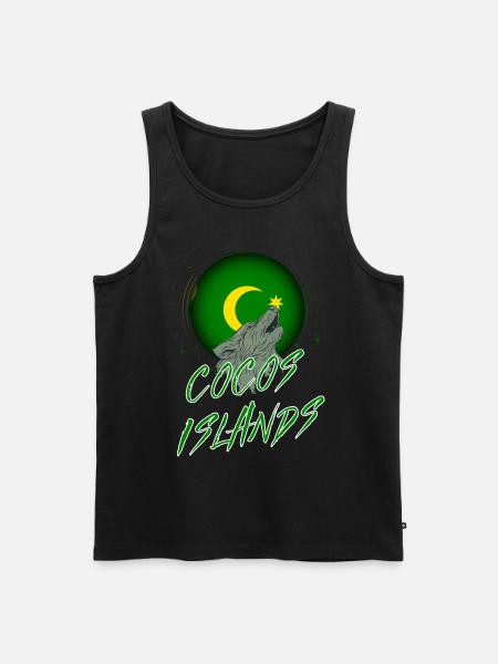 Cocos Islands - Men's Premium Organic Tank Top - black