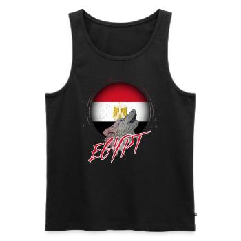 Ägypten - Männer Premium Bio Tank Top - Schwarz - Vorne - AI Model Male 178 light (178cm)