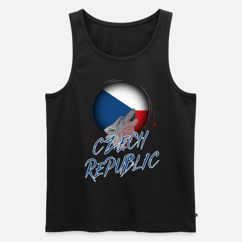 Tschechische Republik - Männer Premium Bio Tank Top - Schwarz