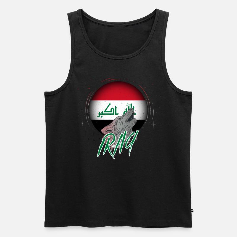 Irak - Männer Premium Bio Tank Top - Schwarz