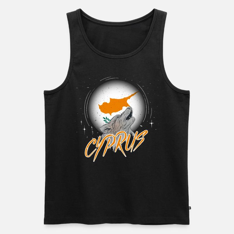Zypern - Männer Premium Bio Tank Top - Schwarz