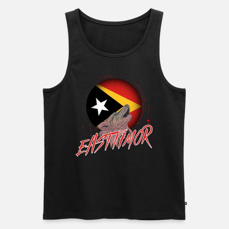 Osttimor - Männer Premium Bio Tank Top - Schwarz