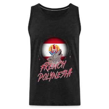 Französisch-Polynesien - Männer Premium Bio Tank Top - Anthrazit - Vorne - Alexander (188cm)