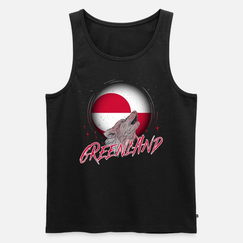 Grönland - Männer Premium Bio Tank Top - Schwarz