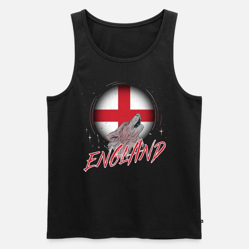 England - Männer Premium Bio Tank Top - Schwarz