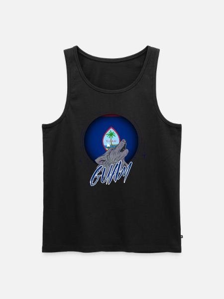 Guam - Men's Premium Organic Tank Top - black