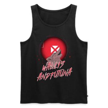 Wallis und Futuna - Männer Premium Bio Tank Top - Schwarz - Vorne - AI Model Male 178 light (178cm)