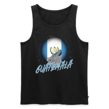 Guatemala - Men's Premium Organic Tank Top - black - Front - AI Model Male 178 light (178cm)