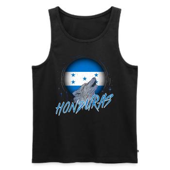 Honduras - Débardeur bio Premium Homme - noir - Devant - AI Model Male 178 light (178cm)